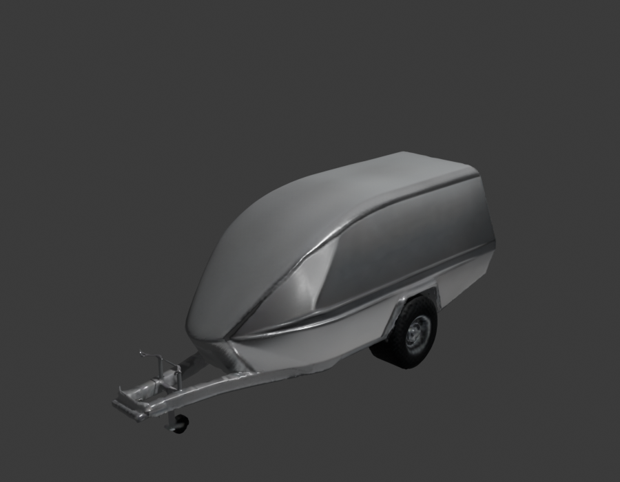 Rodin mesh rendered inside Blender